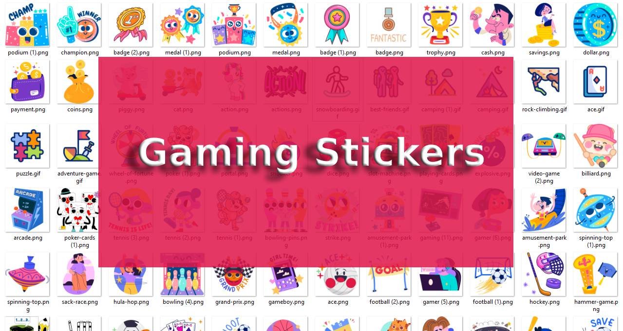 200+ Gaming Stickers For Whatsapp